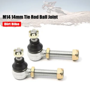 2x Rótula de varilla de amarre M14 de 14 mm para cuádruple ATV chino 70 90 110 125 150 200 250cc - Imagen 1 de 7
