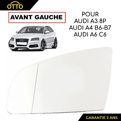 MIROIR glace de rétroviseur Avant Gauche AUDI A3 A4 A6 = 8E0857535E - Imagen 1 de 4