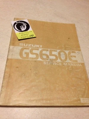 Suzuki GS650E GS650 E GS 650 Gse Manual Taller Workshop Manual de Taller 81 - Imagen 1 de 4