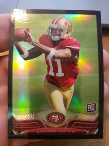 QUINTON PATTON 2013 TOPPS CHROME BLACK ROOKIE REFRACTOR 232/299 MINT!!