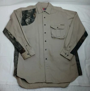 Pro Gear by Wrangler Shooting Shirt Size Large Men Camo Hunting Button Front  - Picture 1 of 10