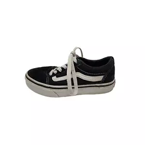 Vans Off the Wall Juvenil Talla 13 Azul Marino Blanco Gamuza y Lona Tenis Zapatos con Cordones - Imagen 1 de 13