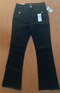 $ 88 Curve Appeal Curve Creator Größe 10 hoher Bund Stretch schwarz Schlagjeans neu mit Etikett - Bild 1 von 5