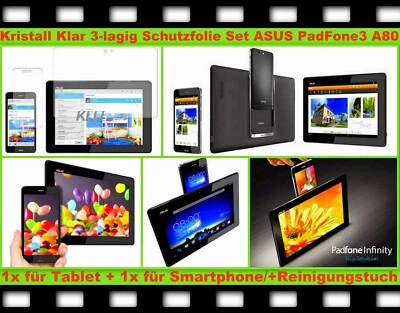 4x matt Antireflex Display Schutz Folie für Asus PadFone 3 Kratzfest Tab Handy - Bild 1 von 2