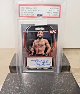 prizm ufc belal muhammad auto psa 10 - Picture 1 of 1