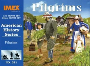 IMEX 1/72 - FAR-WEST - Set 521 American Pioneers Pilgrims - MADE IN USA - Imagen 1 de 1