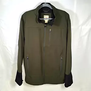 REDHEAD Men's Size Large Green Jacket - Soft Shell Fleece Lined Full Zip Coat - Picture 1 of 7