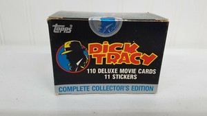 Topps DICK TRACY COMPLETE COLLECTORS EDITION 110 DELUXE MOVIE CARDS 11 STICKERS