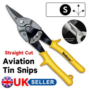 Aviation Tin Snips Straight Cut Cutters Sheet Metal Shears Heavy Duty Tinsnips - Picture 1 of 7