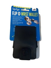 Sprigs Flip ID Wrist Wallets Black Credit Card Pocket NWT New S/M Lot Of 2