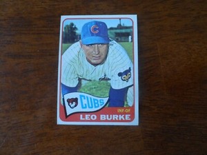 1965 TOPPS BASEBALL #202 LEO BURKE CHICAGO CUBS EX/MT J-767
