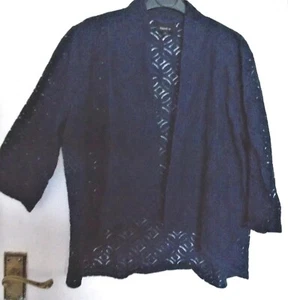 SIZE 10, NAVY. LACE EFFECT, BOLLERO /SHRUG FROM NEXT SP. - Picture 1 of 6