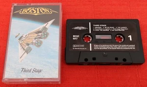 BOSTON - UK CASSETTE TAPE - THIRD STAGE (TOM SCHOLZ) - PAPER LABELS - Picture 1 of 4
