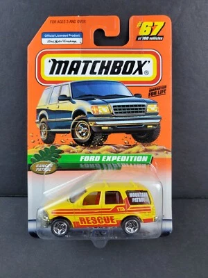 1999 MATCHBOX #67 Ford Expedition Yellow Mountain Ranger Patrol Rescue Emergency - Image 1 of 4