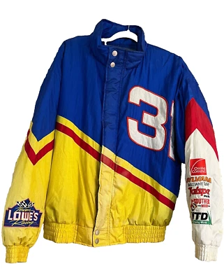 Chaqueta de carreras Mike Skinner #31 NASCAR Lowes para hombre talla mediana Foto 1 de 4