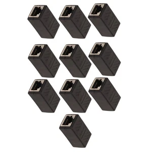 10x Network Cable Coupler High Speed Gigabit Network Cord Extender Adapter Fo FY - Afbeelding 1 van 22
