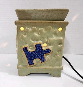 SCENTSY Piece by Piece Autism Speaks Wax Warmer Retired - Picture 1 of 9