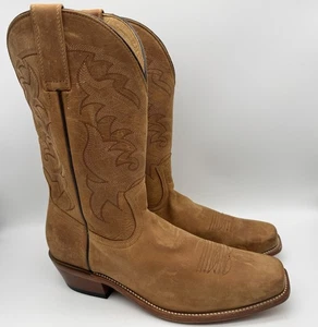 Botas de Vaquero Moonshine Spirit Hombre - Cuero Marrón - Puntera Cuadrada - Talla 10.5 D - Imagen 1 de 11