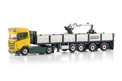 WSI 01-4663 E. de Vries; SCANIA S NORMAL CS20N 4X2 BRICK TRAILER - 4 AXLE 1/50 - Immagine 1 di 4
