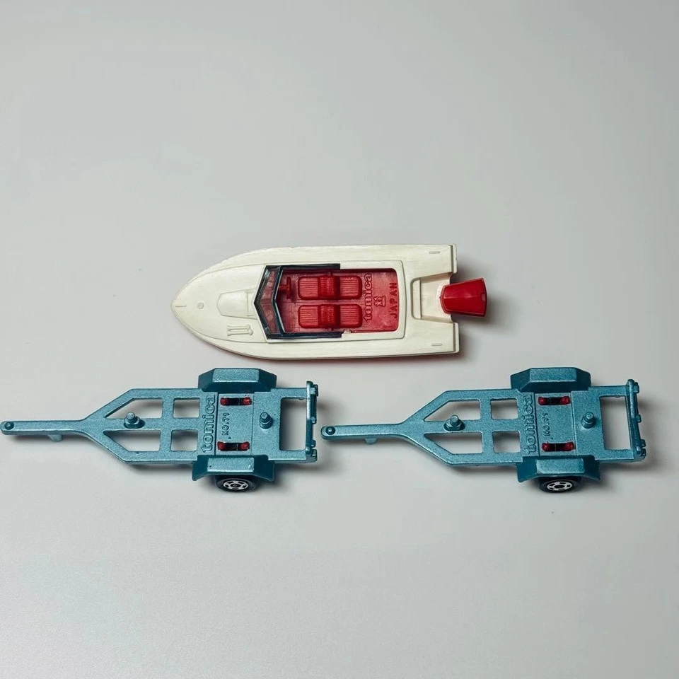 Remolque para botes Tomica Yamaha hecho en Japón blanco/rojo #PGAYWW Foto 1 de 4