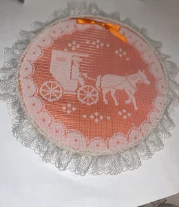 Caballo y cochecito casero con acabado de aguja vintage - Imagen 1 de 5