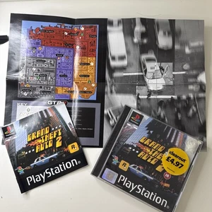 Grand Theft Auto 2 (PS1, 1999) with map & manual - Picture 1 of 5