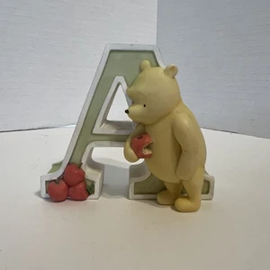 Disney Classic Winnie the Pooh Ceramic Alphabet Letter "A" Michel & Co. Bear - Picture 1 of 6