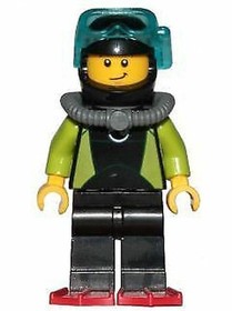 LEGO City Coast Guard Diver Minifigure from 60165
