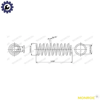 MUELLE DE SUSPENSIÓN SE0476 PARA AUDI A4/S4 AFY/AJL/APU/ANB/ARK/AWT/AEB/ATW 1,8 L A4 Foto 1 de 4