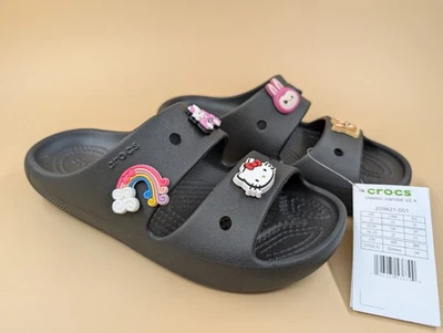 Crocs Kids Classic V2 Sandals Sz  J3 Black  - Image 1 of 4