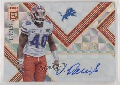 2017 Donruss Elite Elite Rookie Auto Red /199 Jarrad Davis #RA24 Auto RC - Image 1 of 2