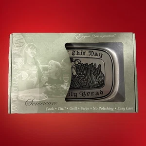Wilton Armetale Pewter Tray Give Us This Day Our Daily Bread” - NIB - Picture 1 of 3