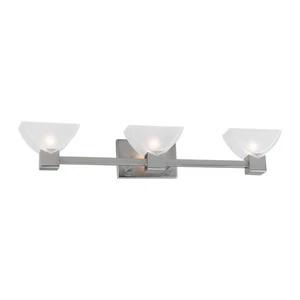 Forte Lighting 5079-03-55 Signature Bathroom Vanity Light Brushed Nickel - Picture 1 of 2