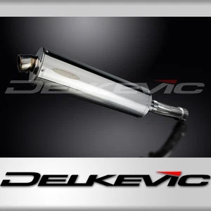 Kawasaki ER5 1996-2007 450mm Oval Stainless Exhaust Silencer Can Kit - Picture 1 of 3