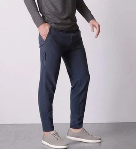 Mack Weldon Men Pants Large Tall LT Jogger ACE Sweatpant Athleisure Blue 32x31 - Picture 1 of 9
