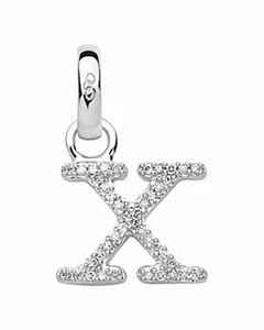 LINKS OF LONDON Alphabet Letter X Diamond Charm Sterling Silver RRP140 NEW - Picture 1 of 1