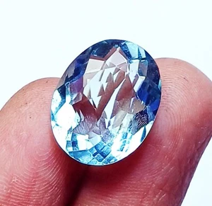 Aquamarine Oval Cut 9.75 Ct Certified Loose Gemstone On Sale - Picture 1 of 7
