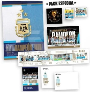 Argentina 2023 Pack Set Campeon FIFA World Cup Soccer Qatar MNH - Picture 1 of 1