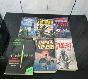 Lot of 6 Sci Fi Paperback Books- Nemesis, Point Blank, Alien Resurrection, More - Foto 1 di 12