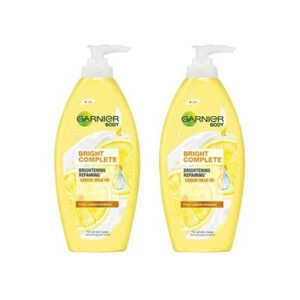 400ml Pack 2 Body Serum Garnier Light Complete Whitening Repairing Milk UV Yuzu - Picture 1 of 6