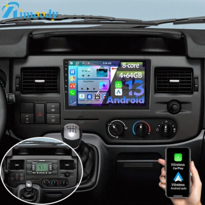 Für Ford Transit Bus S-Max Focus Kuga Fusion Android 13 GPS Navi Carplay BT WIFI - Bild 1 von 4