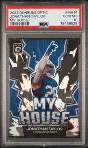 2022 Donruss Optic Jonathan Taylor #MH14 My House PSA 10 - Picture 1 of 3
