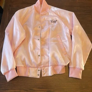 Vintage Pink Ladies Grease Rizzo Cotton Jacket Bomber Costume S/M - Picture 1 of 7