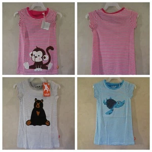 Girls Toddler Wild Republic Size 3 3T Cotton Monkey Bear Turtle Pullover Dress - Picture 1 of 12
