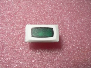 2 PCS NSI 79575LQ SNAP-IN GREEN LENS WHITE BEZEL RECTANGULAR INDICATOR LIGHT - Picture 1 of 6