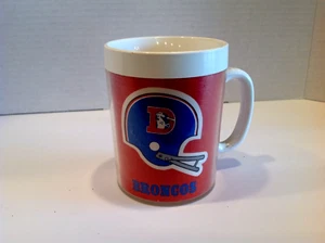 THERMO SERVE WEST BEND 1976 NFL DENVER BRONCOS INSULATED MUG CUP - Picture 1 of 5