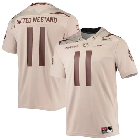 Nike Army Black Knights Football Jersey Tan Camo Men Size XL DB2986-292 NWT Cover