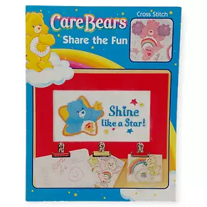 Care Bears Cross Stitch Booklet Share the Fun Patterns Charts Leisure Arts #3736 - Picture 1 of 16