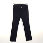 J Brand Jeans The Straight Leg Damen W27 L36 Schwarz Stretch Denim Hose