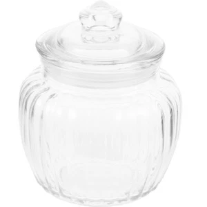 Large-capacity Sealing Canister Transparent Glass Jar Loose Tea Container Snack - Picture 1 of 12